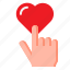 hand, rating, rate, heart, interface 