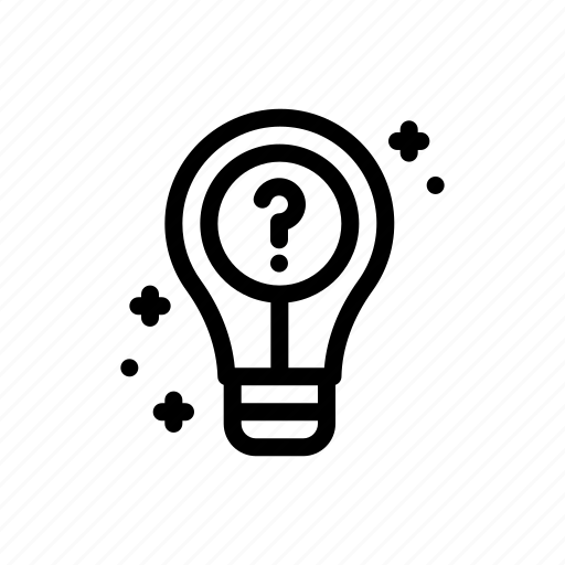 Question, info, lightbulb, help, reason icon - Download on Iconfinder