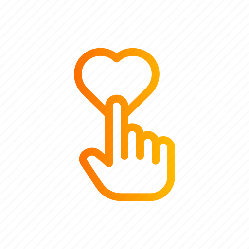 Favorite, click, touch, heart, hand icon - Download on Iconfinder
