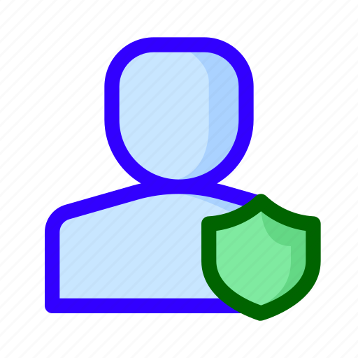 Protected, shield, user icon - Download on Iconfinder