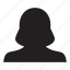 avatar, female, human, person, profile, user, woman 