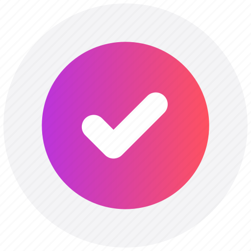 Accept, approved, circle, interface, tick, user icon - Download on Iconfinder