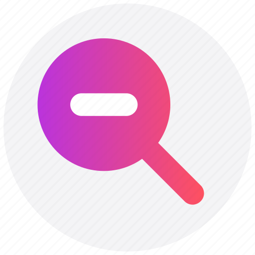 Find, interface, magnifier, magnify glass, minus, search, user icon - Download on Iconfinder