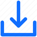 ui, received, user, down, arrow, interface, download