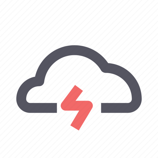 Cloud, season, storm, thunder, ui, ux, weather icon - Download on Iconfinder