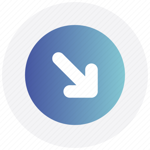 Arrow, circle, down, interface, next, right, user icon - Download on Iconfinder