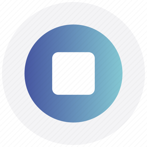 Circle, interface, media, stop, user icon - Download on Iconfinder