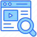 search media, search, magnifying, optimization, streaming