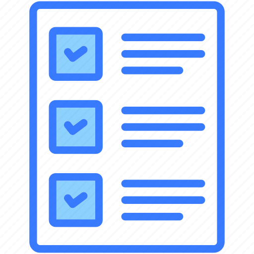 Checklist, document, sheet, check, paper icon - Download on Iconfinder