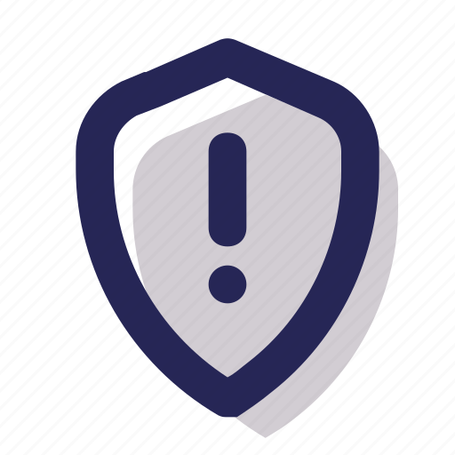 Shield, warning, alert, attention, security icon - Download on Iconfinder
