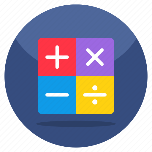 Calculator, number cruncher, arithmetic, calculating device, adder icon - Download on Iconfinder