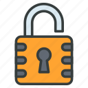 keyhole, unlock, open, padlock, secure