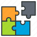 idea, jigsaw, puzzle, teamwork, team, business