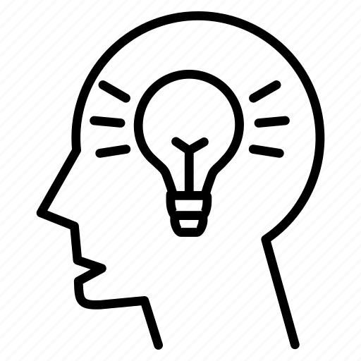Head, ligh, lamp, human, thinking, idea icon - Download on Iconfinder