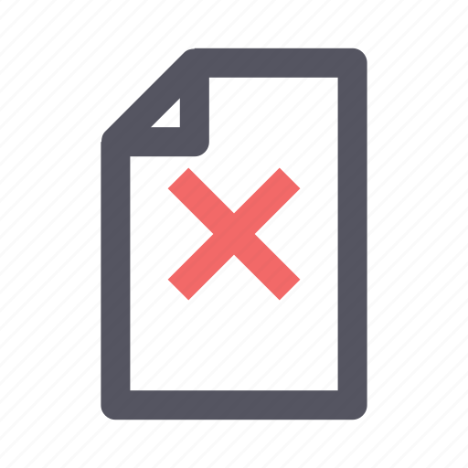 Delete, document, file, remove, report, ui, ux icon - Download on Iconfinder