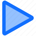 interface, user, play button, video, ui, media, play