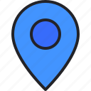 gps, interface, location, map, pin