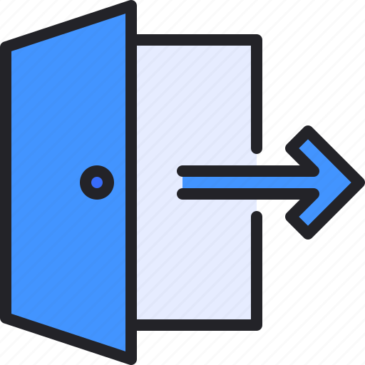 Door, enter, logout, out, sign icon - Download on Iconfinder