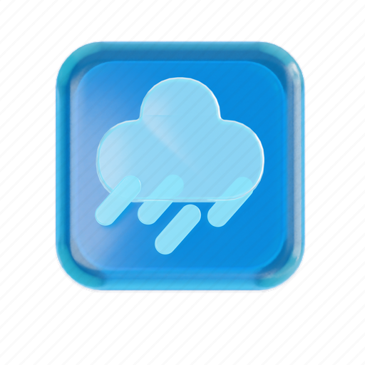 Raining, button, web, digital icon - Download on Iconfinder