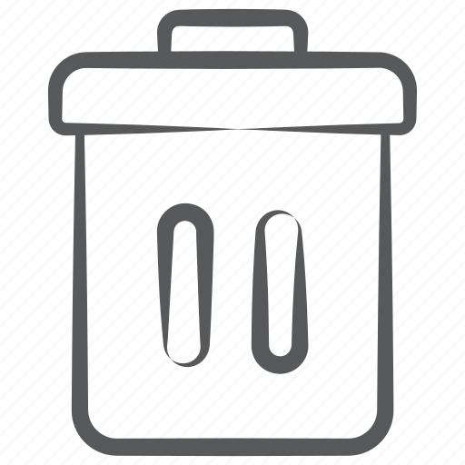 Delete, dustbin, garbage can, recycle bin, rubbish bin, trash bin icon - Download on Iconfinder