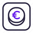 account, coin, euro, interface, money, ui, user