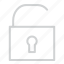 open, unlock, password 