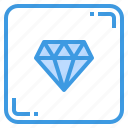 diamond, premium, luxury, jewel, button