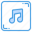 music, note, song, player, button 