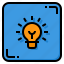 light, bulb, lightbulb, idea, button 