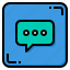 message, speech, bubble, chat, communication, button 