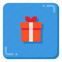 gift, box, present, user, interface, button