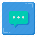 message, speech, bubble, chat, communication, button