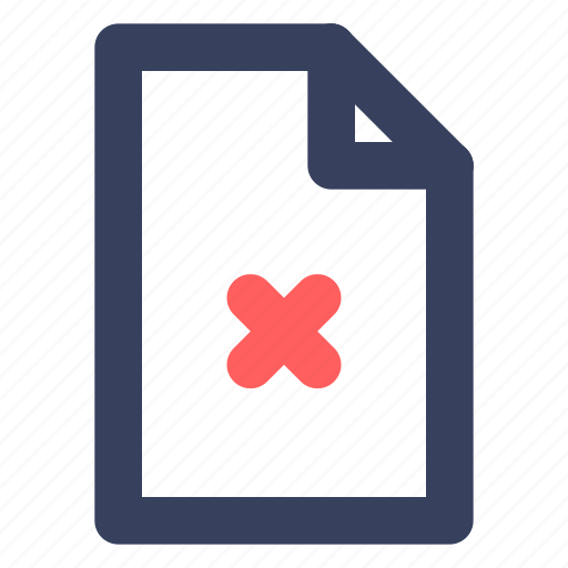 Delete, document, file, ui, userinterface, ux icon - Download on Iconfinder