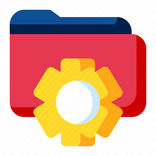 Folder, settings, file, gear icon - Download on Iconfinder