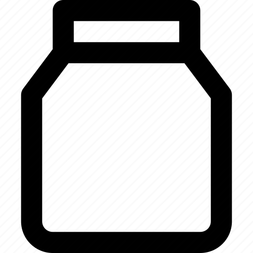 Jar, bottle, glass, water, jam icon - Download on Iconfinder