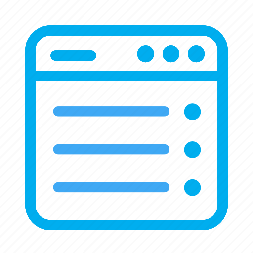 Cyan, interface, layout, list, ui, user, user interface icon - Download on Iconfinder