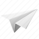 paper plane, deliver, send, fly, message 