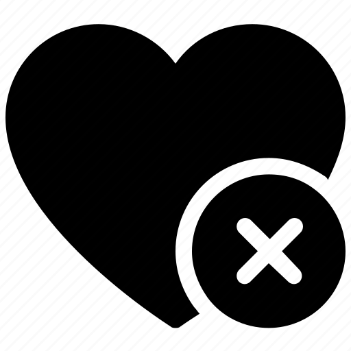 Delete sign, favorite, heart, love heart, valentine heart icon - Download on Iconfinder