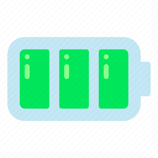 Battery full, battery, battery bar, battery level icon - Download on Iconfinder