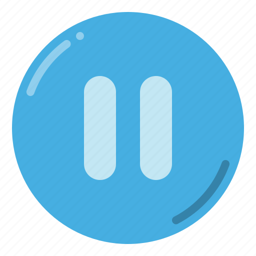 Pause, multimedia, pause button, paused icon - Download on Iconfinder
