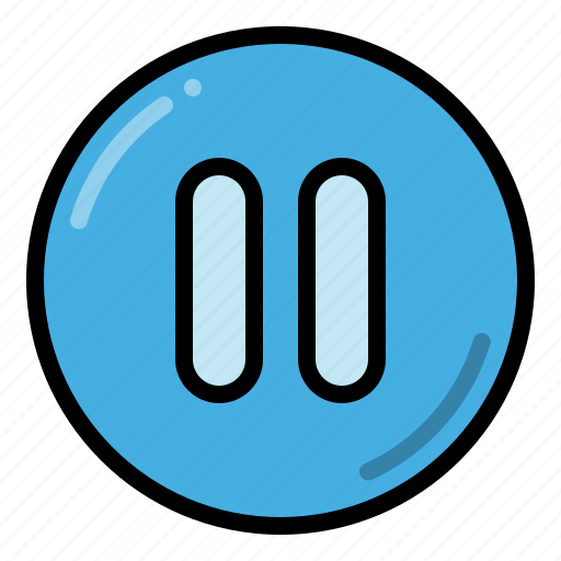 Pause, multimedia, pause button, paused icon - Download on Iconfinder