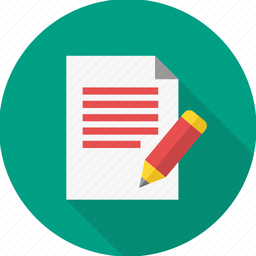 Edit, write, note, page, paper, pen, sheet icon - Download on Iconfinder