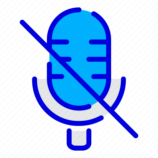 Microphone, muted, mic, audio, recording, voice, silent icon - Download on Iconfinder