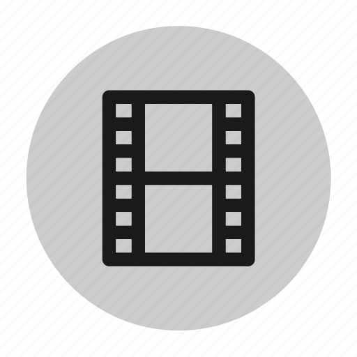 Circle, circular, document, file, film, movie, user interface icon - Download on Iconfinder