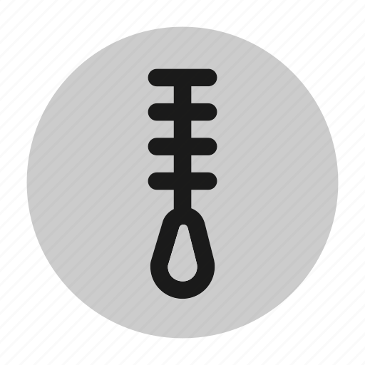 Circle, document, fastener, file, web, zip, zipper icon - Download on Iconfinder