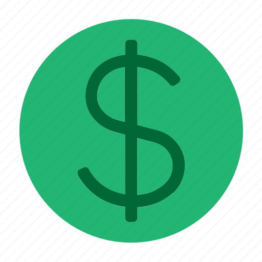 Circle, coin, currency, dollar, money, user interface, web icon - Download on Iconfinder