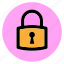 circle, locked, padlock, round, security, user interface, web 