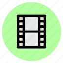 circle, clip, movie, round, user interface, video, web