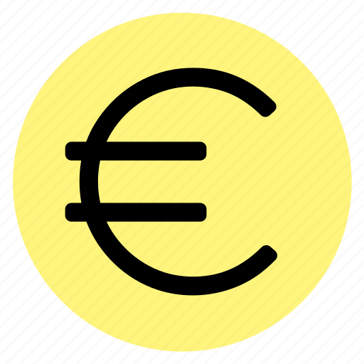 Circle, currency, euro, money, round, user interface, web icon - Download on Iconfinder