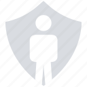 male, people, person, secure, shield, user